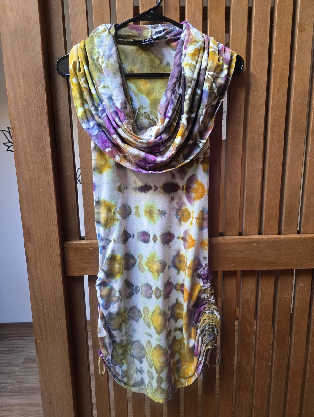 Warrior Within Designs/Odd Cow Dyes Collaboration Cowl Neck Multi Way Dress XL